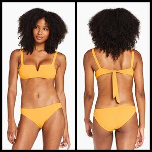💕VITAMIN A💕 Bikini Kaya Bralette Top + Midori Bottom Iced Mango Ecorib NWT